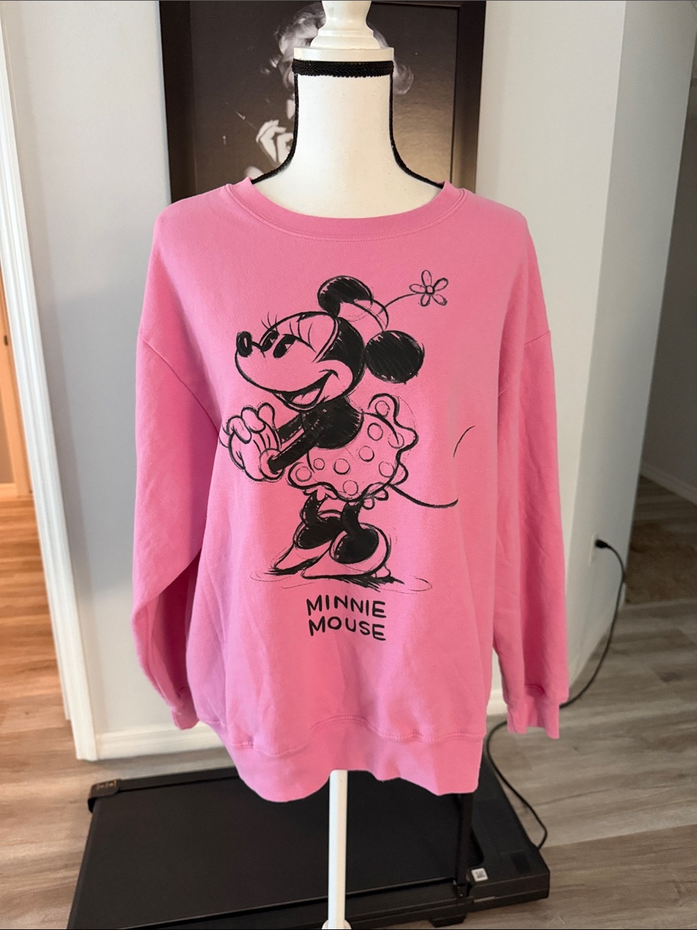 Disney Minnie Mouse pink sweatshirt xxl